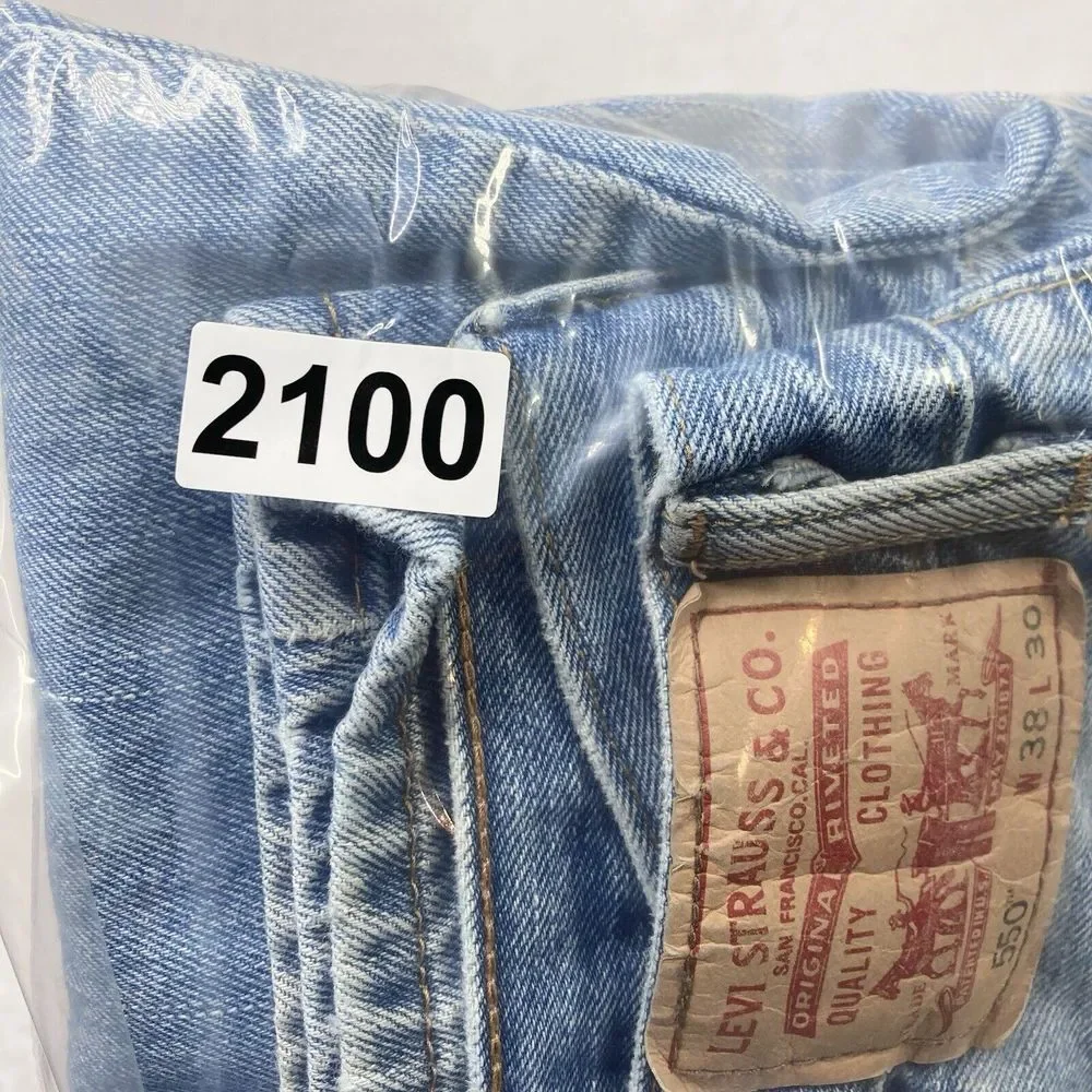 Levis 550 Jeans Mens 38x30 Blue Fade Relaxed Baggy Y2K Measures 36x27 Vintage‎